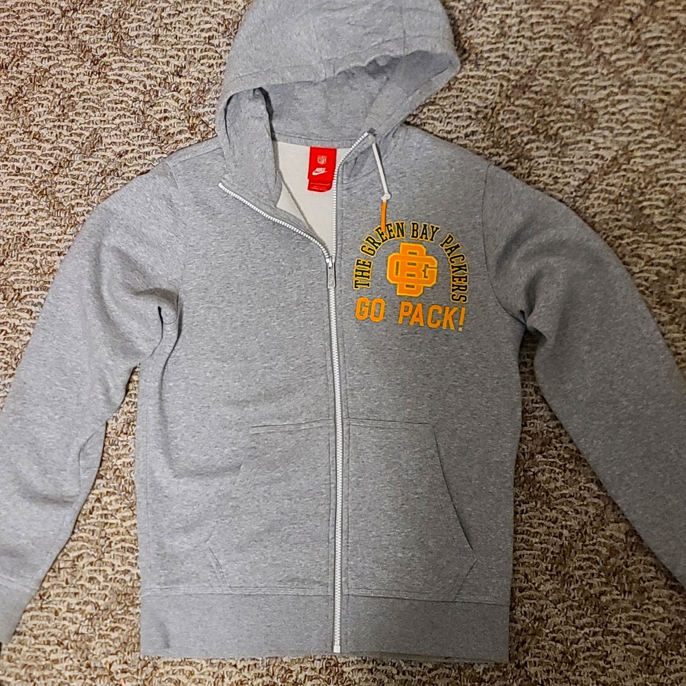 Nike Green Bay Packer Fullzip Hoodie